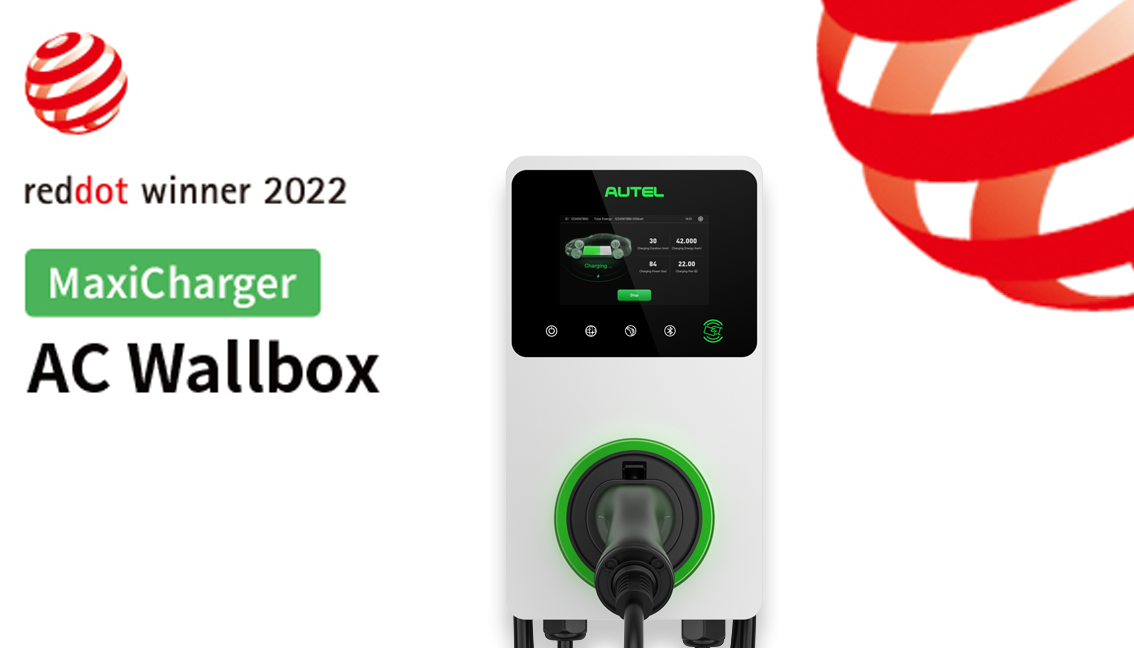 MaxiCharger AC Wallbox mit Red Dot 2022 Design Award ausgezeichnet!